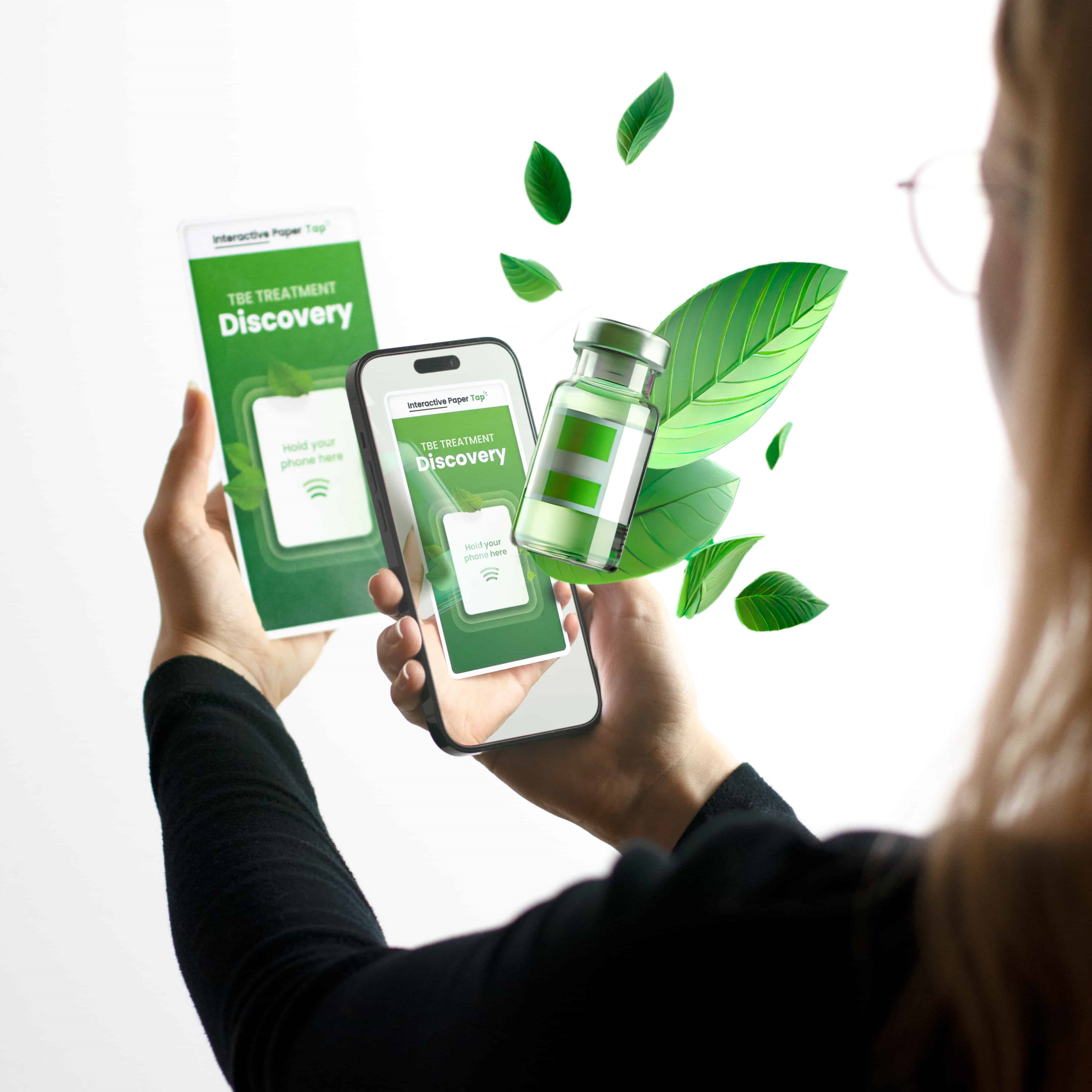 Interactive Paper Tap, featuring augmented reality