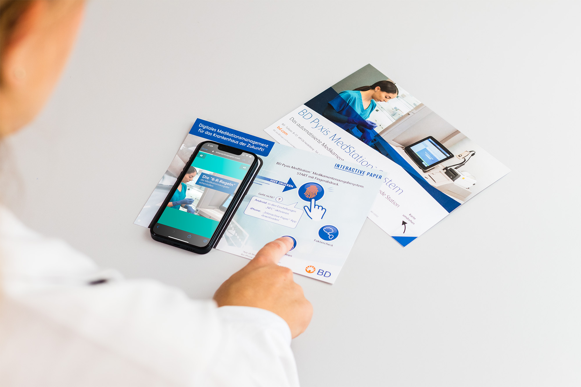 bd using interactive paper