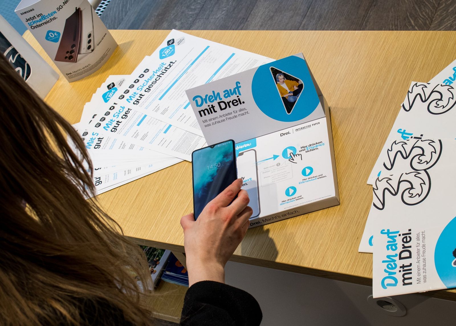 drei successfully using print media combined with a digital component