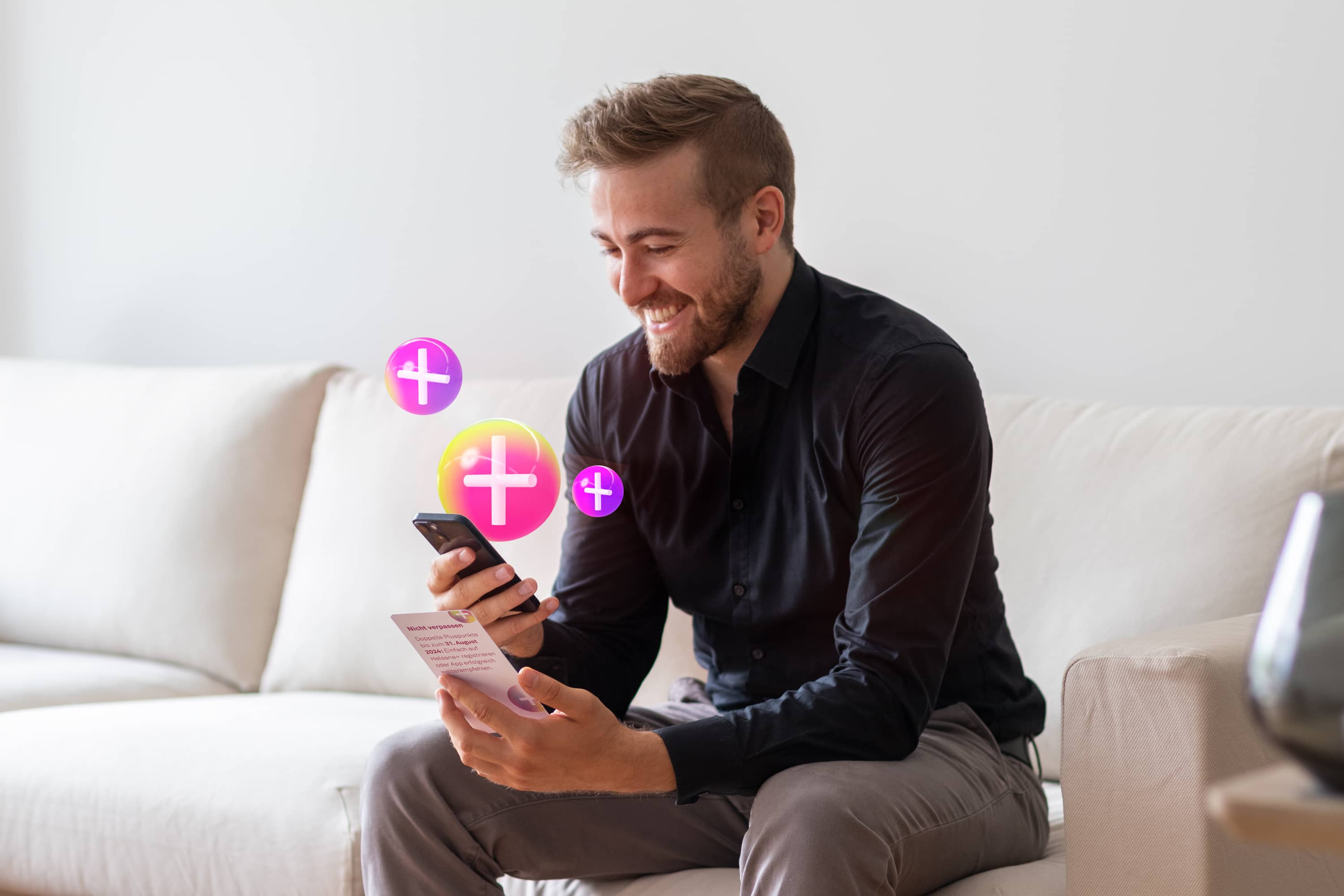 helsana successfully using print media combined with a digital component