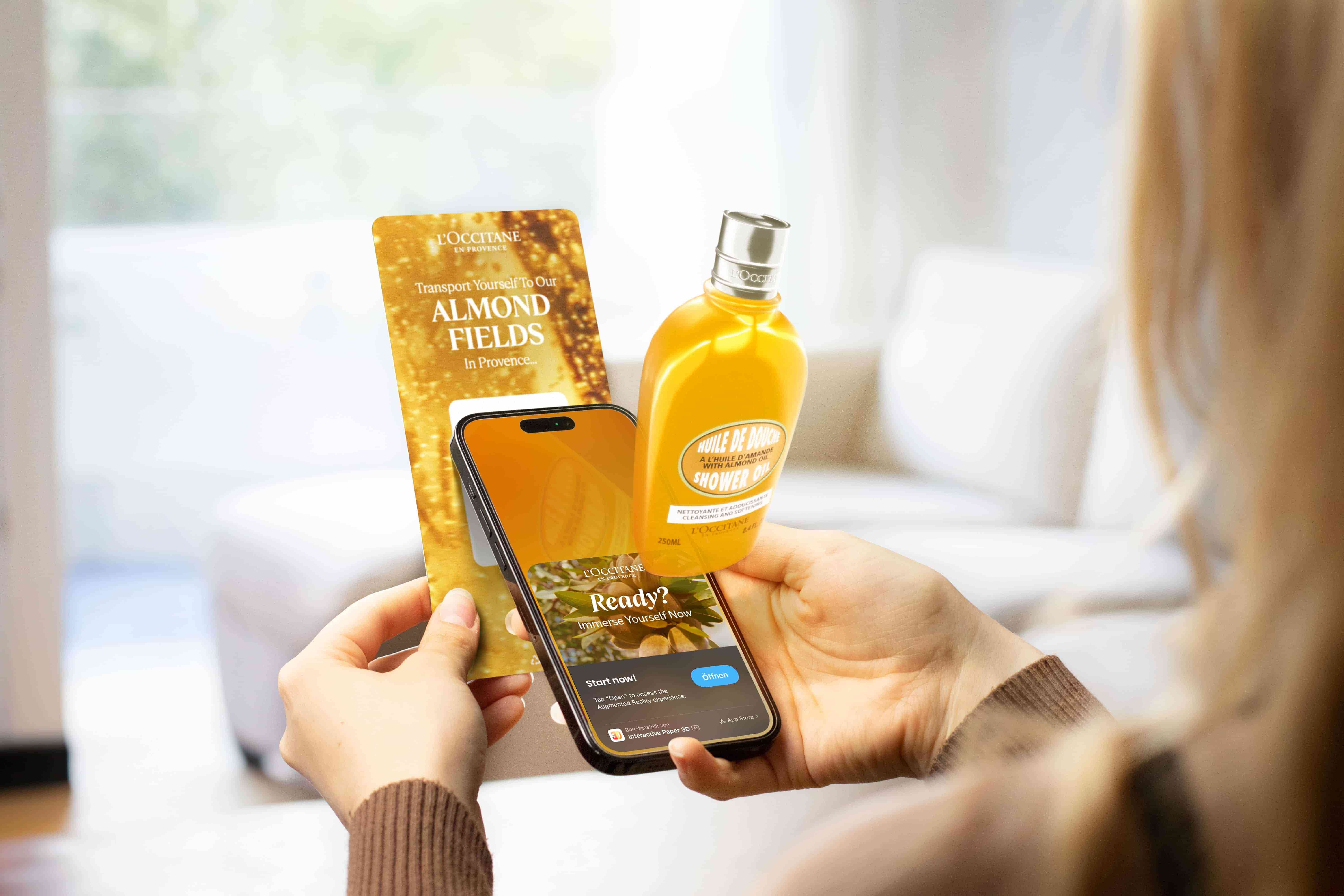 loccitane successfully using print media combined with a digital component