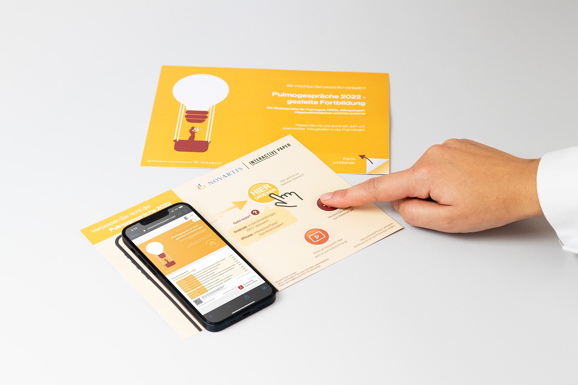 novartis using interactive paper